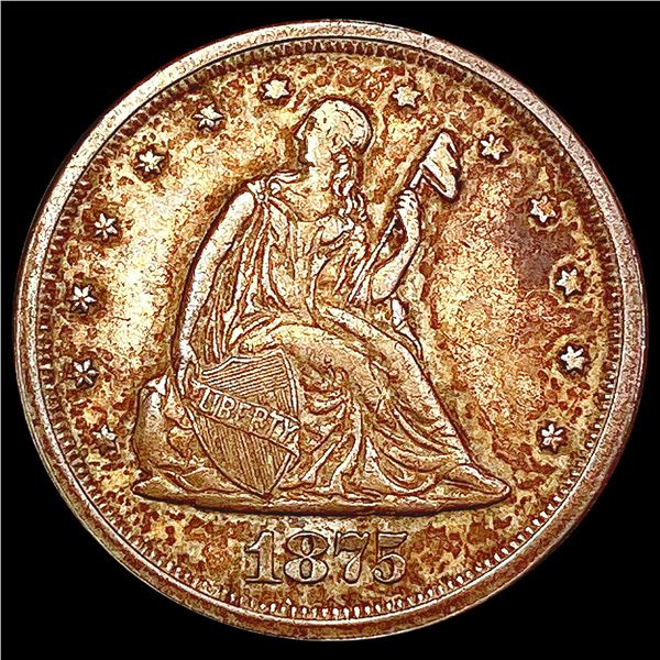 1875-S Twenty Cent Piece CLOSELY UNCIRCULATED