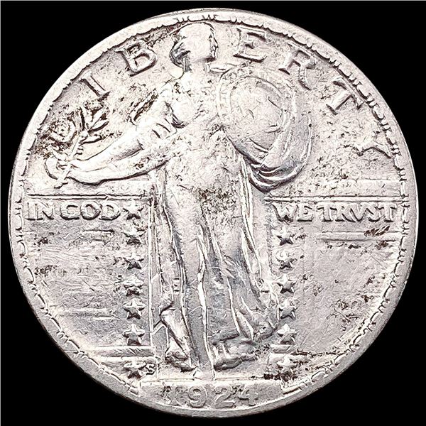1924-S Standing Liberty Quarter LIGHTLY CIRCULATED