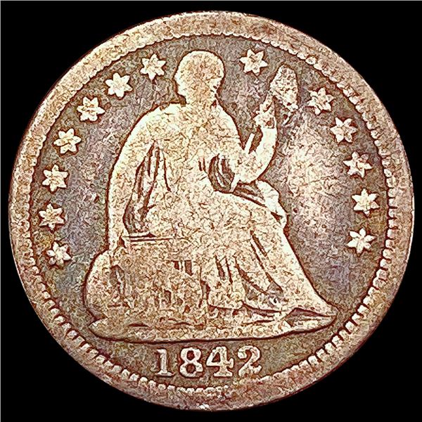 1842-O Seated Liberty Half Dime NICELY CIRCULATED
