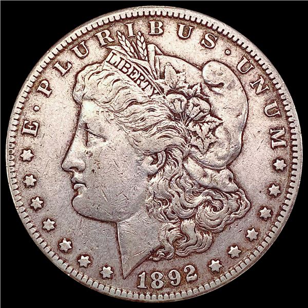 1892-CC Morgan Silver Dollar NEARLY UNCIRCULATED