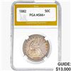 Image 1 : 1882 Seated Liberty Half Dollar PGA MS66+