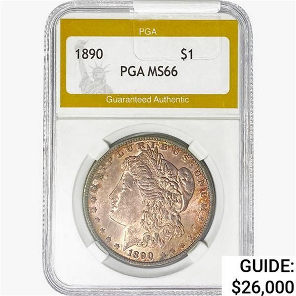 1890 Morgan Silver Dollar PGA MS66