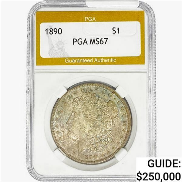 1890 Morgan Silver Dollar PGA MS67