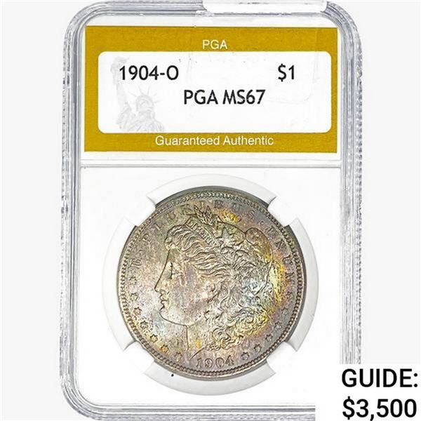 1904-O Morgan Silver Dollar PGA MS67