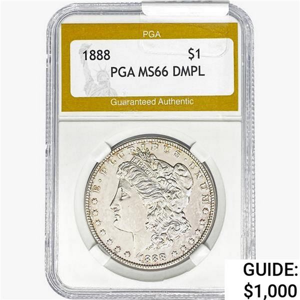 1888 Morgan Silver Dollar PGA MS66