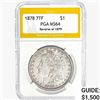 Image 1 : 1878 7TF Morgan Silver Dollar PGA MS64 REV 79