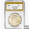 Image 1 : 1921 Silver Peace Dollar PGA MS64 HR