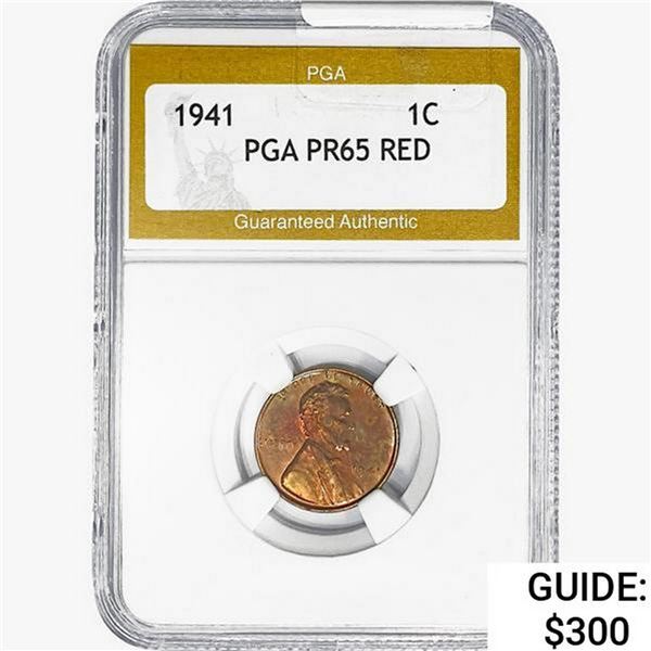 1941 Wheat Cent PGA PR65 RED