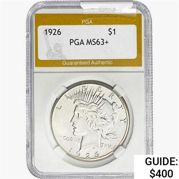 1926 Silver Peace Dollar PGA MS63+