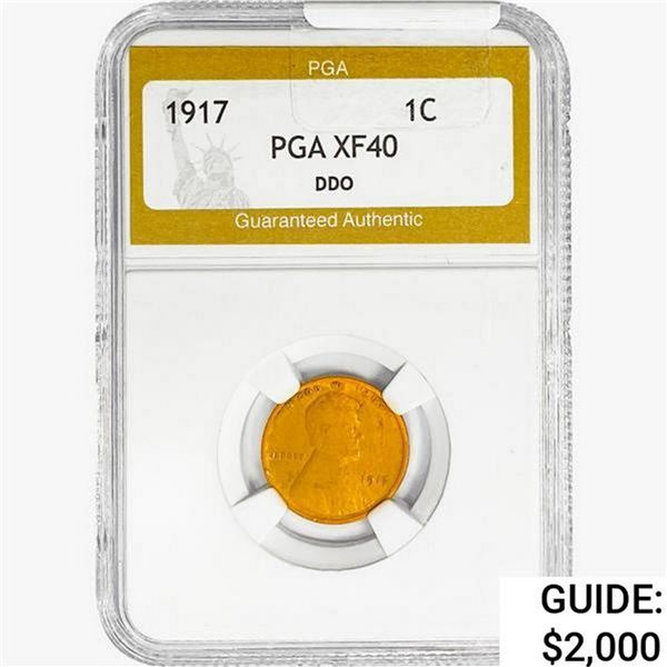 1917 Wheat Cent PGA XF40 DDO