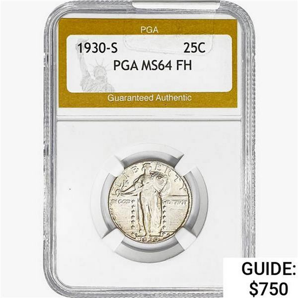 1930-S Standing Liberty Quarter PGA MS64 FH
