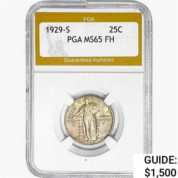 1929-S Standing Liberty Quarter PGA MS65 FH