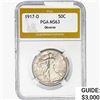 Image 1 : 1917-D Walking Liberty Half Dollar PGA MS63 OBV.