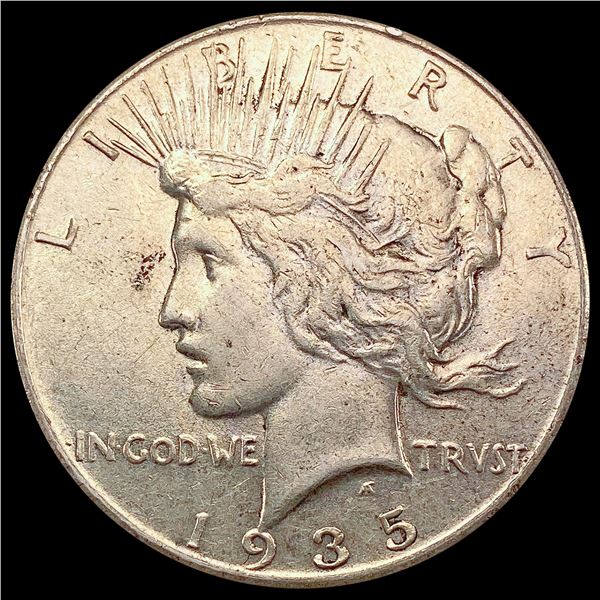 1935 Silver Peace Dollar CLOSELY UNCIRCULATED