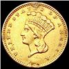 1861 Rare Gold Dollar NEARLY UNCIRCULATED