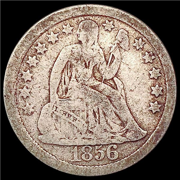 1856 Lg Dt Seated Liberty Dime NICELY CIRCULATED