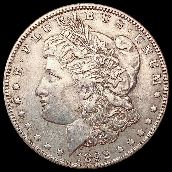1892 Morgan Silver Dollar NEARLY UNCIRCULATED