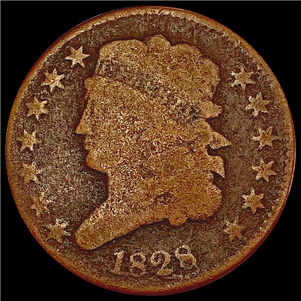 1828 Classic Head Half Cent NICELY CIRCULATED