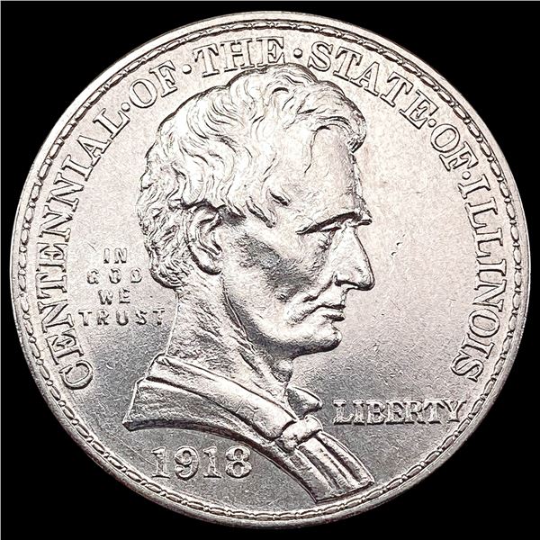 1918 Illinois Half Dollar CHOICE BU