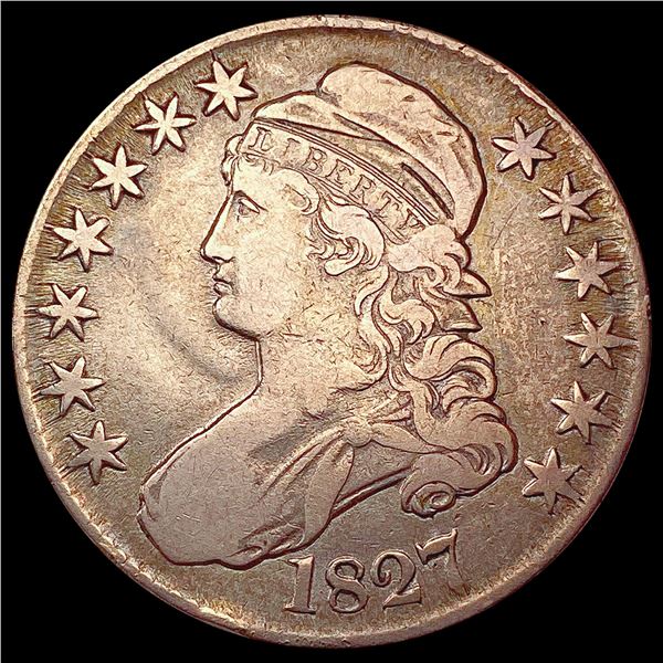 1827 Capped Bust Half Dollar LIGHTLY CIRCULATED