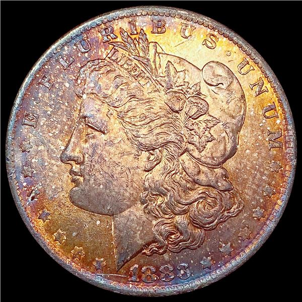 1883-O Toned Morgan Silver Dollar CHOICE BU