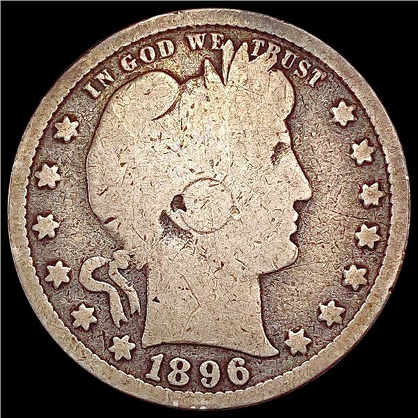 1896-S Barber Quarter NICELY CIRCULATED