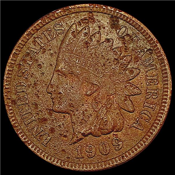 1909-S Indian Head Cent LIGHTLY CIRCULATED