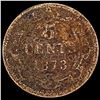 Image 2 : 1873 Newfoundland Silver 5 Cent NICELY CIRCULATED