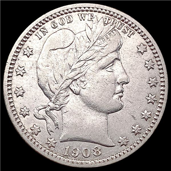1908-D Barber Quarter CLOSELY UNCIRCULATED