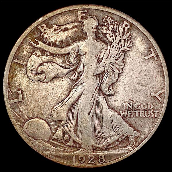 1928-S Walking Liberty Half Dollar LIGHTLY CIRCULATED