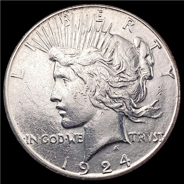 1924-S Silver Peace Dollar CLOSELY UNCIRCULATED