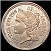 Image 1 : 1881 Nickel Three Cent CHOICE BU