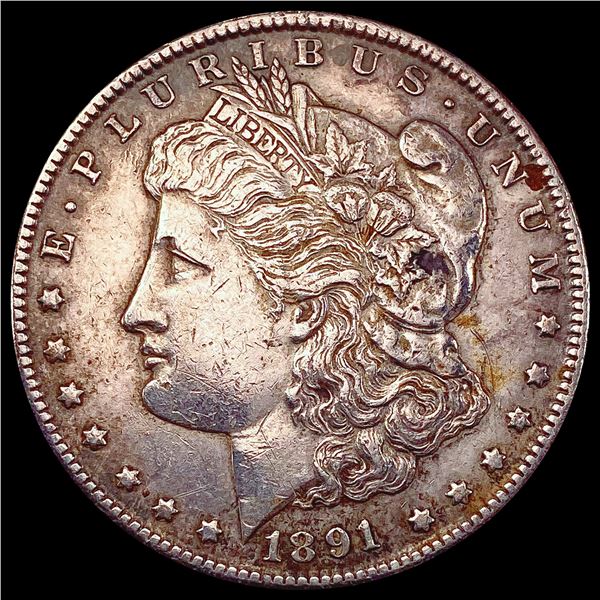 1891-CC Morgan Silver Dollar CLOSELY UNCIRCULATED
