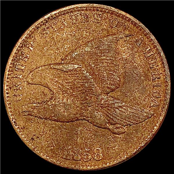1858 Flying Eagle Cent NEARLY UNCIRCULATED