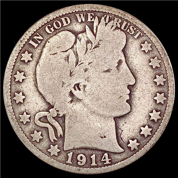 1914 Barber Half Dollar NICELY CIRCULATED