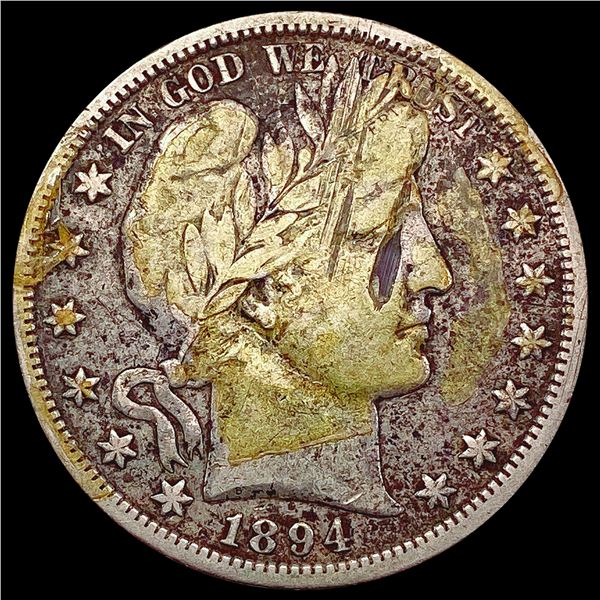 1894-O Barber Half Dollar NICELY CIRCULATED