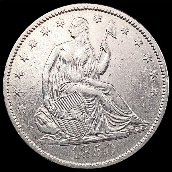 1850-O Seated Liberty Half Dollar CHOICE AU
