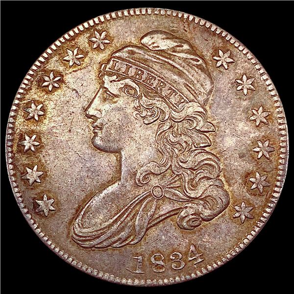 1834 Capped Bust Half Dollar NEARLY UNCIRCULATED