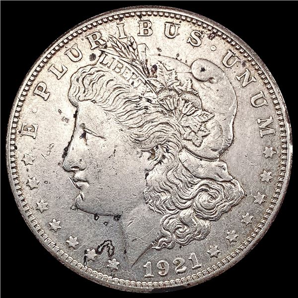 1921-S Thorn Head Morgan Silver Dollar NEARLY UNCIRCULATED