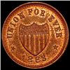 1863 Civil War Token; Union For Ever UNCIRCULATED