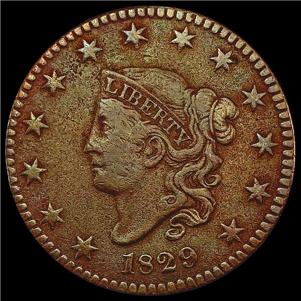 1829 Coronet Head Large Cent LIGHTLY CIRCULATED