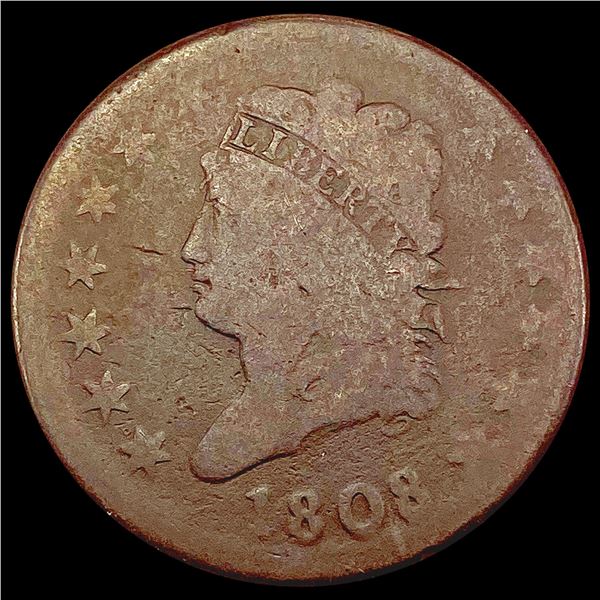 1808 Classic Head Large Cent NICELY CIRCULATED
