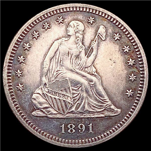 1891 PL Seated Liberty Quarter UNCIRCULATED
