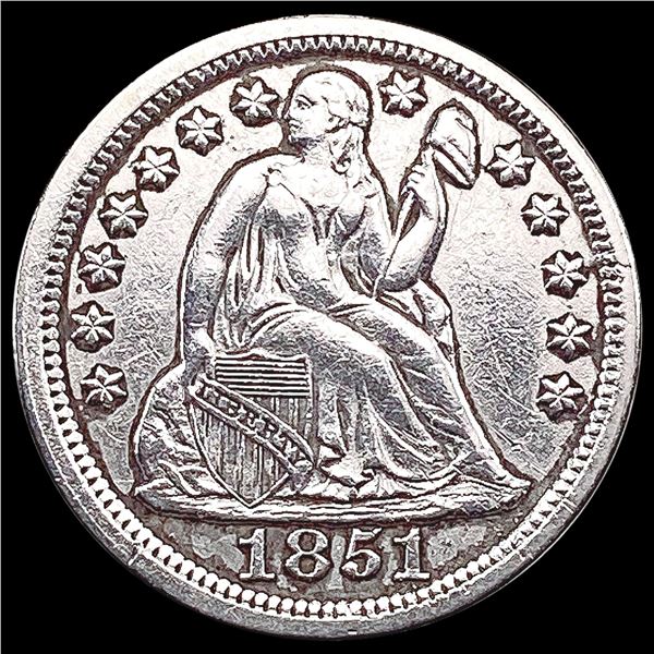 1851 Seated Liberty Dime CLOSELY UNCIRCULATED
