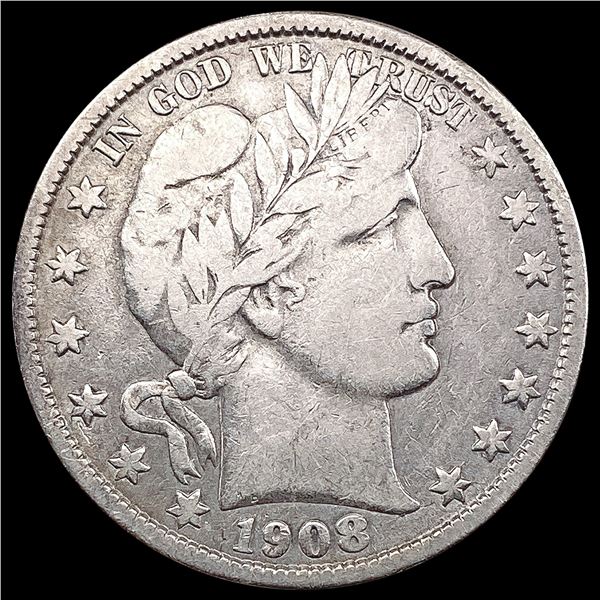 1908-O Barber Half Dollar LIGHTLY CIRCULATED
