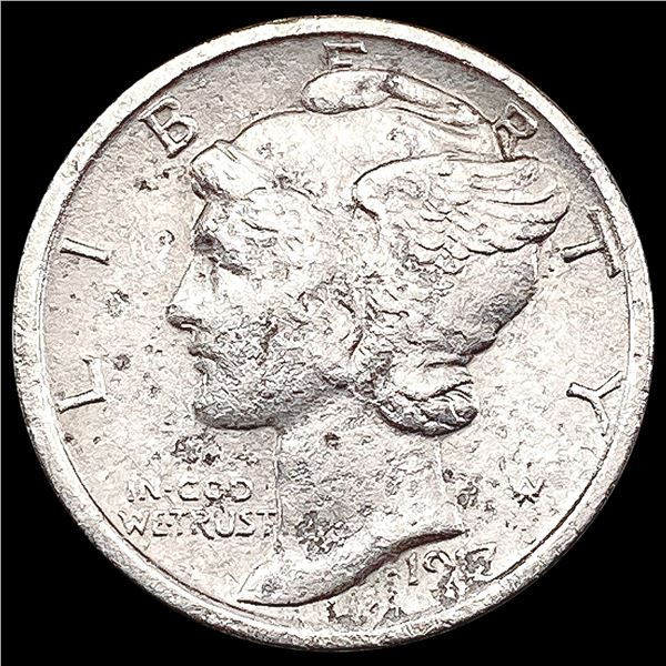 1917-S Mercury Dime NEARLY UNCIRCULATED