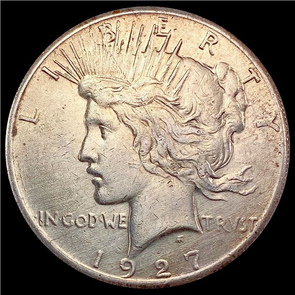 1927 Silver Peace Dollar NEARLY UNCIRCULATED