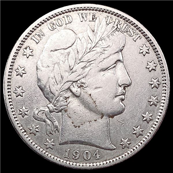 1904-O Barber Half Dollar CLOSELY UNCIRCULATED