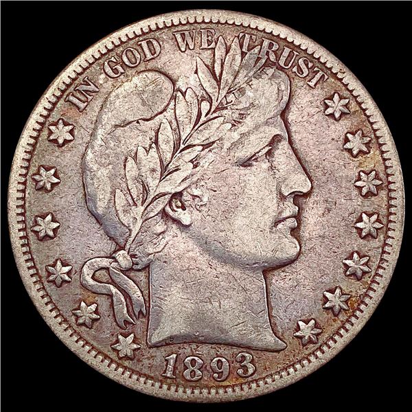 1893-O Barber Half Dollar LIGHTLY CIRCULATED