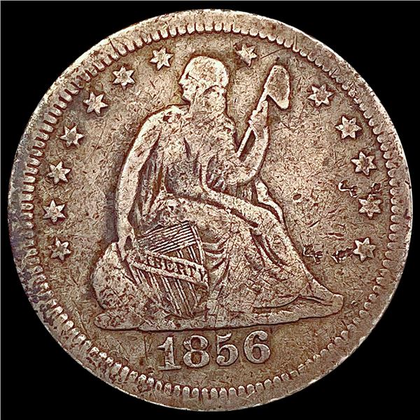 1856 Seated Liberty Quarter NICELY CIRCULATED